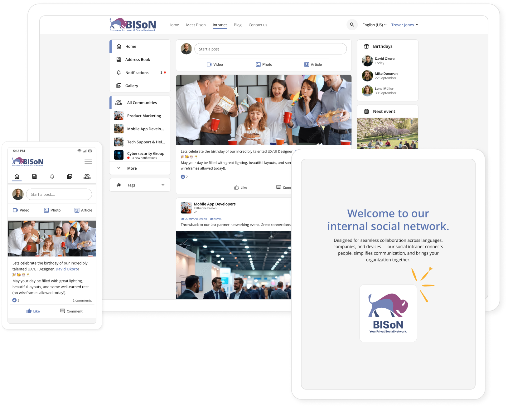 BISoN Private Social Network on Odoo